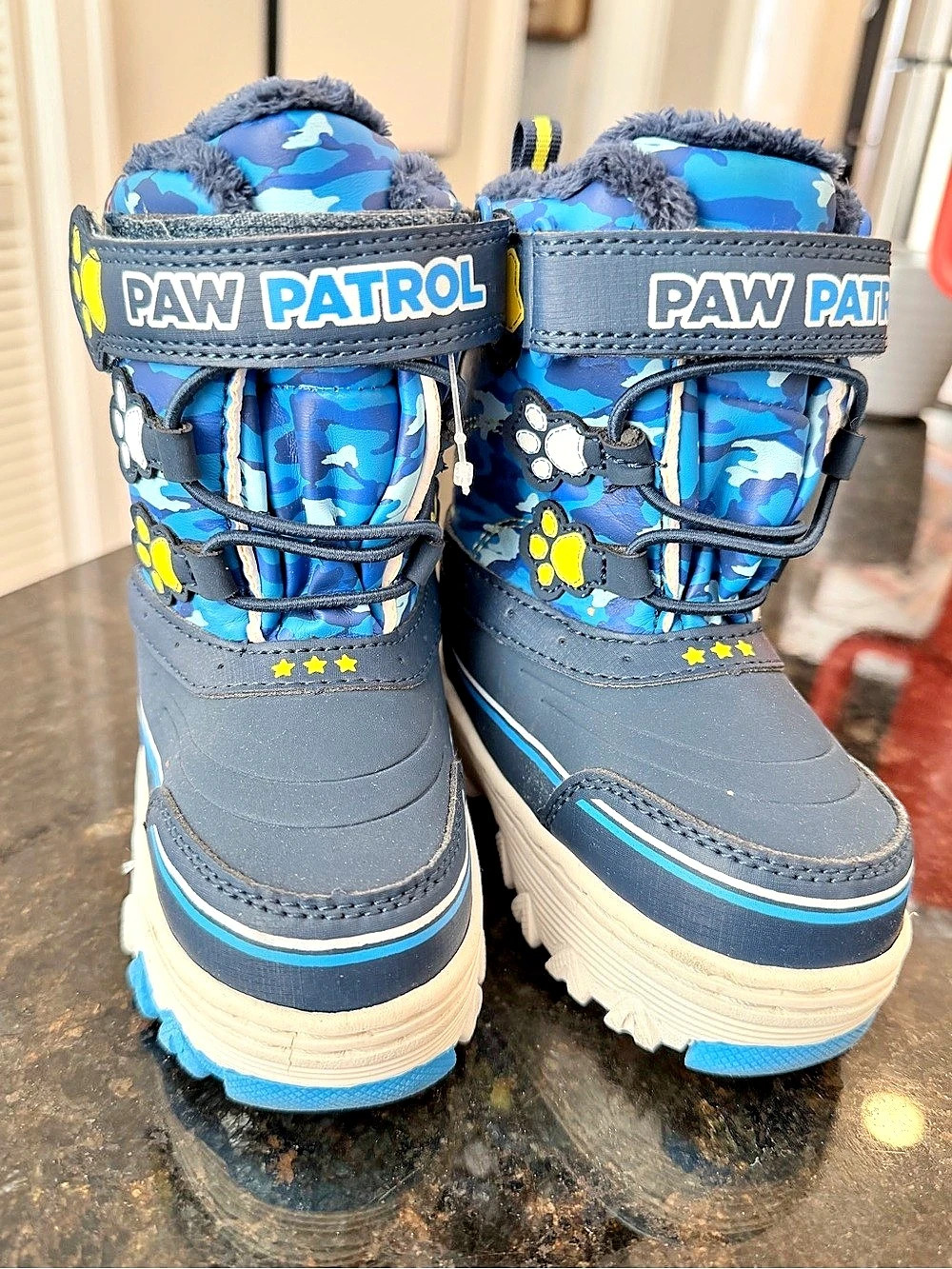 Paw Patrol Toddler Boys Winter Snow Boots Blue & Gray US 6